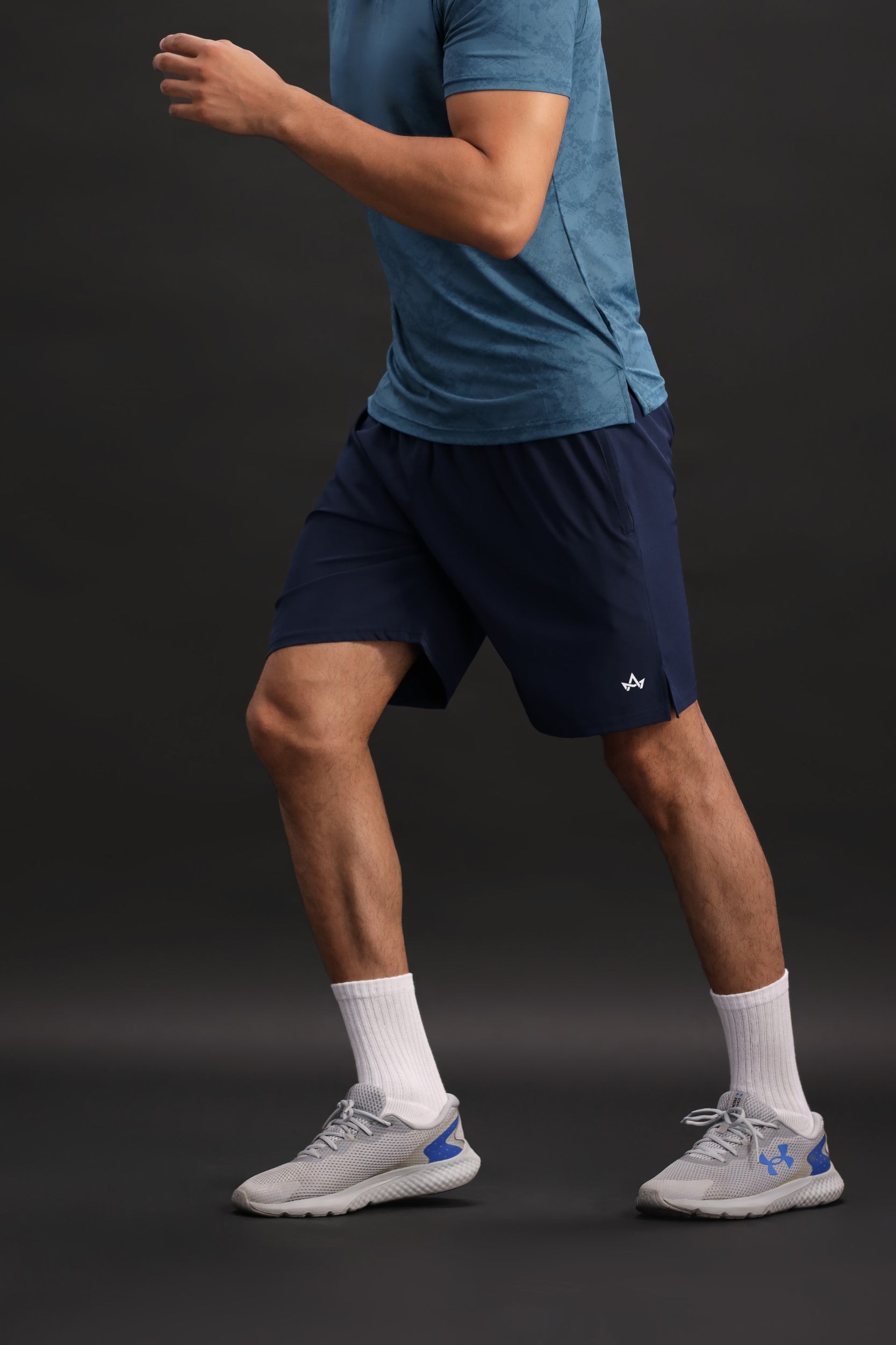Midnight blue running shorts – Alpha