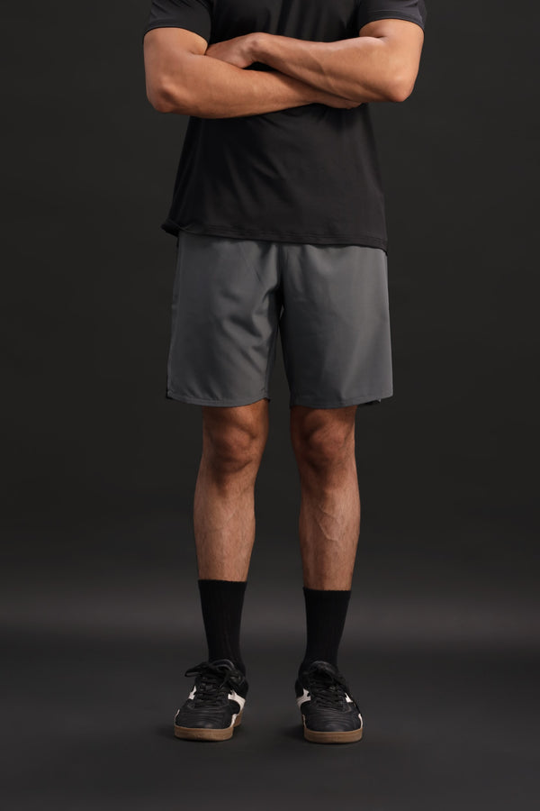 Dark grey ventilated shorts