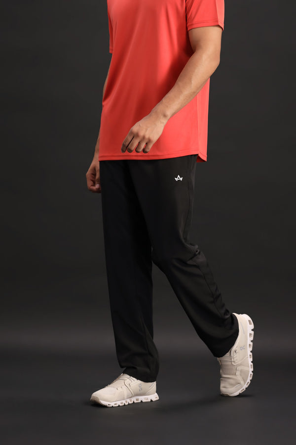Black utility trousers