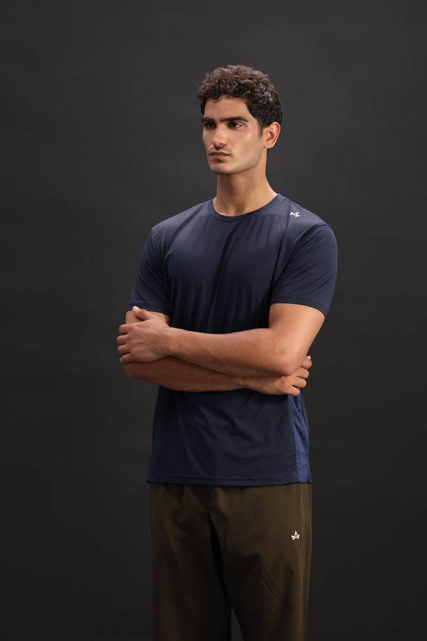 Navy blue stretch fit tshirt