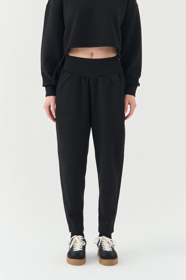 Black Relax-Fit Trousers