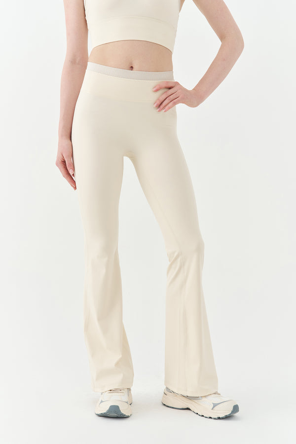 Beige BootCut Pants
