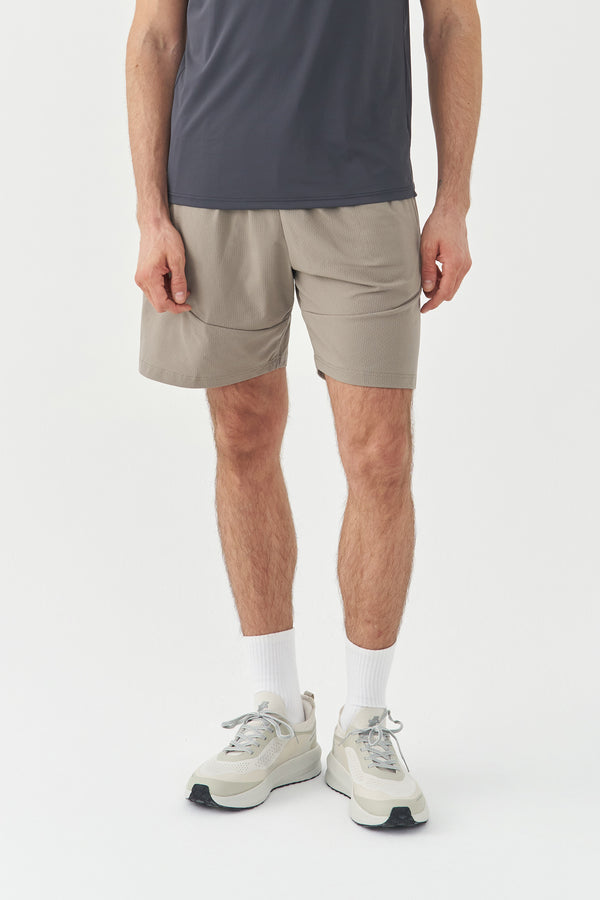 Beige Athletic Shorts