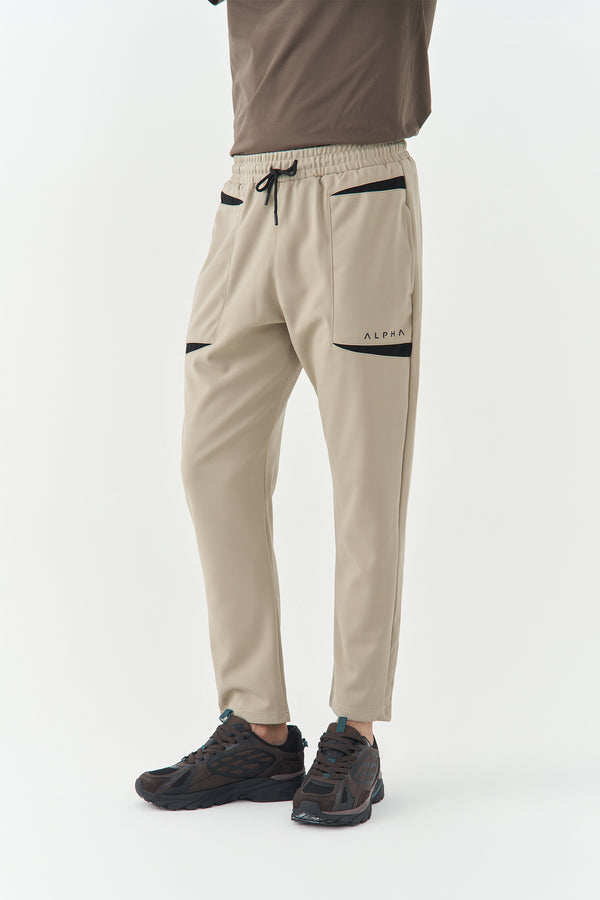 Beige Activewear Pants
