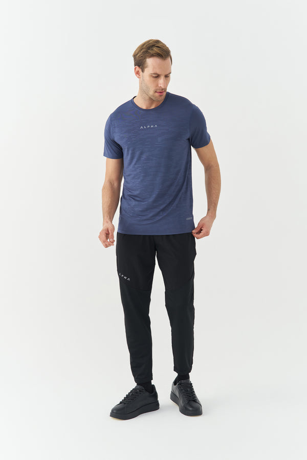 Grey Graphic Statement Dry-Fit Tshirt