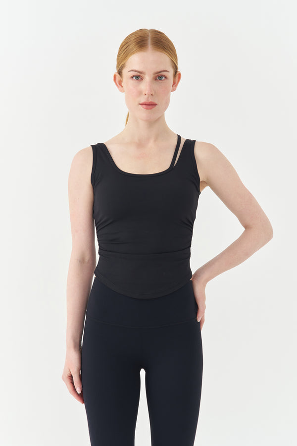 Black Flex-Fit Tank Top