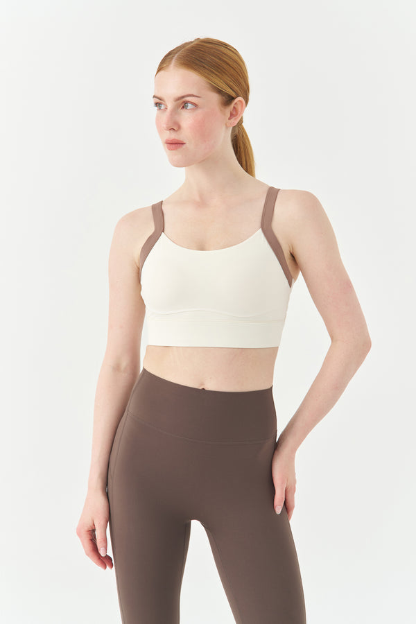 Beige Endure-Flex Sports Bra