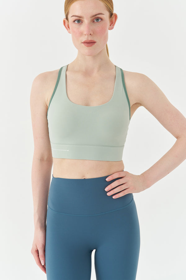 Tea Green Max Core Sports Bra