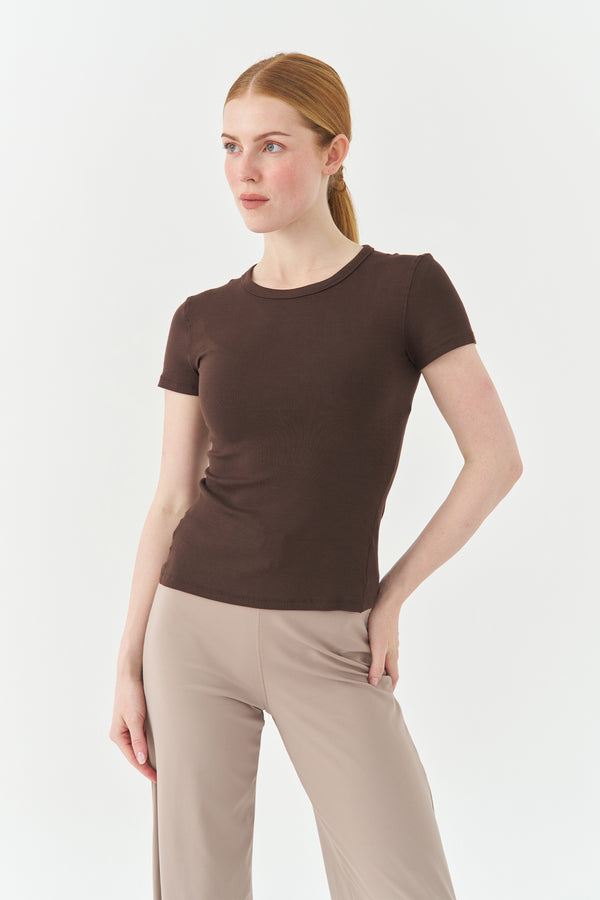 Brown Pulse-wear Shirt