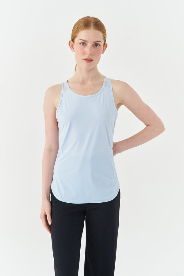 Ice-Blue Aero-Fit Tank Top