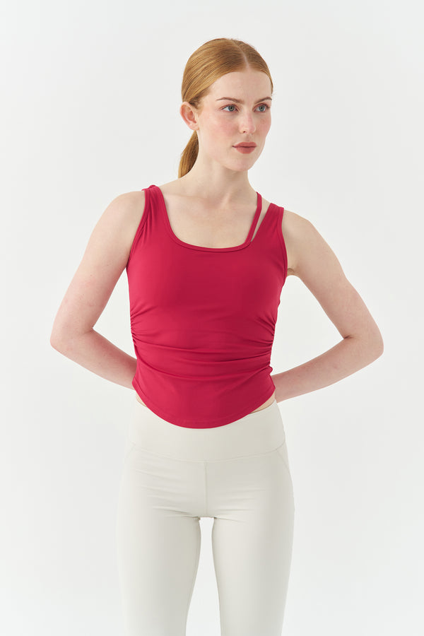 Cerise Pink Flex-Fit Tank Top