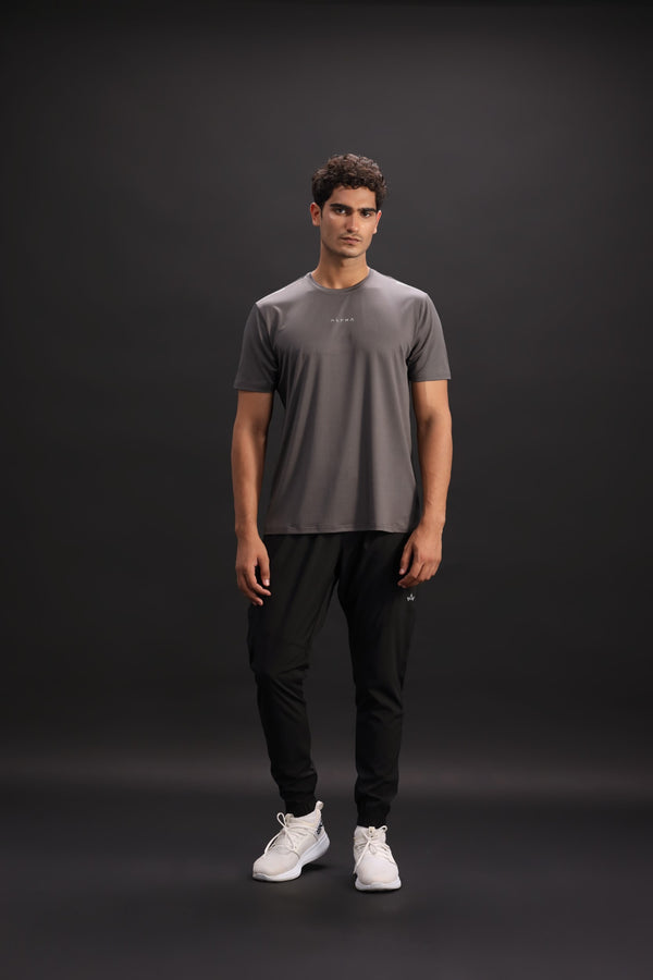 Metalic grey dynamic movement tshirt